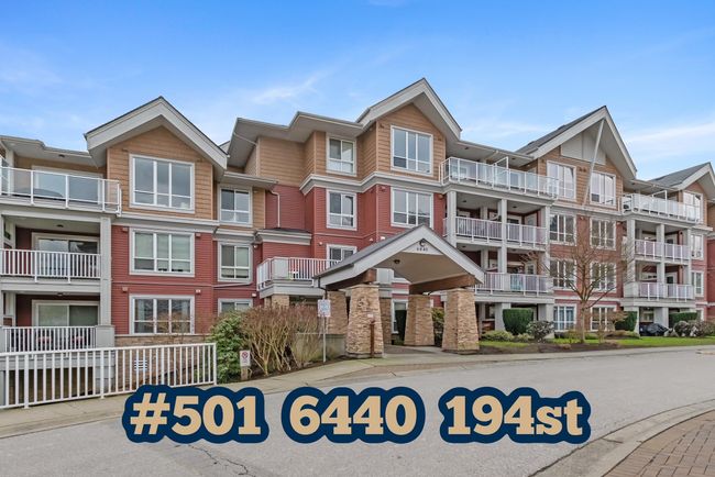 501 - 6440 194 Street, Condo with 2 bedrooms, 2 bathrooms and 2 parking in Surrey BC | Image 1