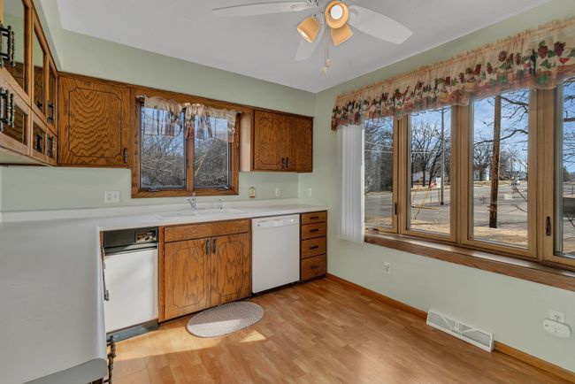 Kitchen also has a nice bay window for extra light and a new ceiling fan! | Image 12