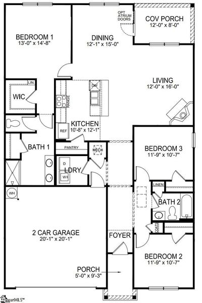 123 Fancy Trail, House other with 3 bedrooms, 2 bathrooms and 2 parking in Anderson SC | Image 2