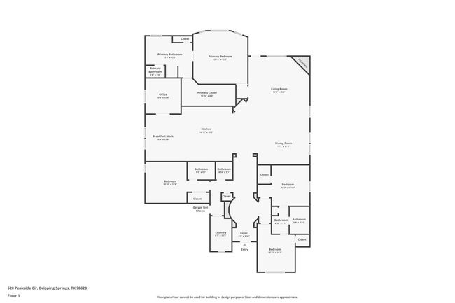 520 Peakside Cir, House other with 4 bedrooms, 4 bathrooms and 4 parking in Dripping Springs TX | Image 4