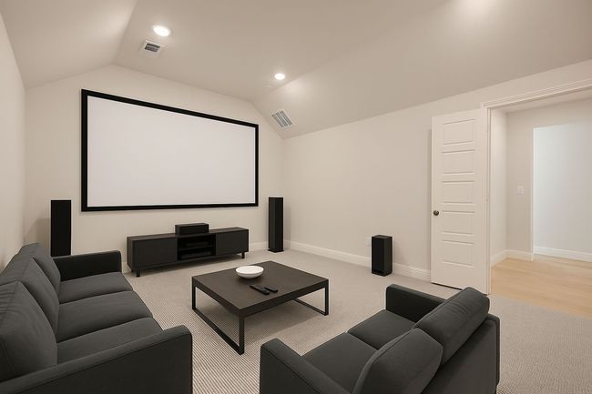 Home theater media room. virtually staged | Image 11