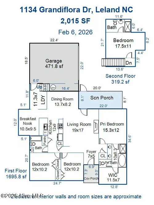 1134 Grandiflora Dr, Leland, NC, 28451-9518 | Card Image