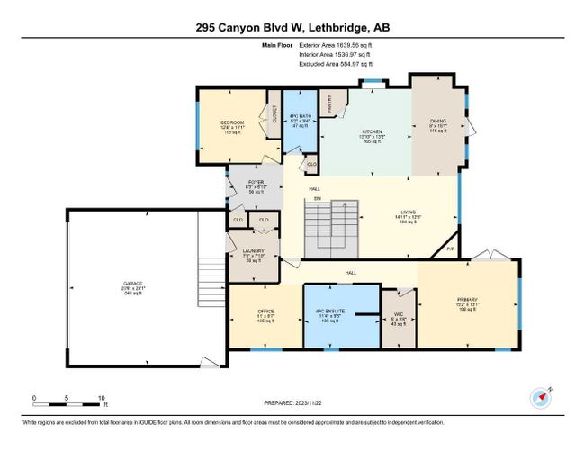 295 Canyon Boulevard W, Home with 3 bedrooms, 3 bathrooms and 4 parking in Lethbridge AB | Image 49
