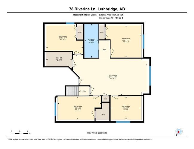 78 Riverine Lane W, Home with 5 bedrooms, 3 bathrooms and 4 parking in Lethbridge AB | Image 47