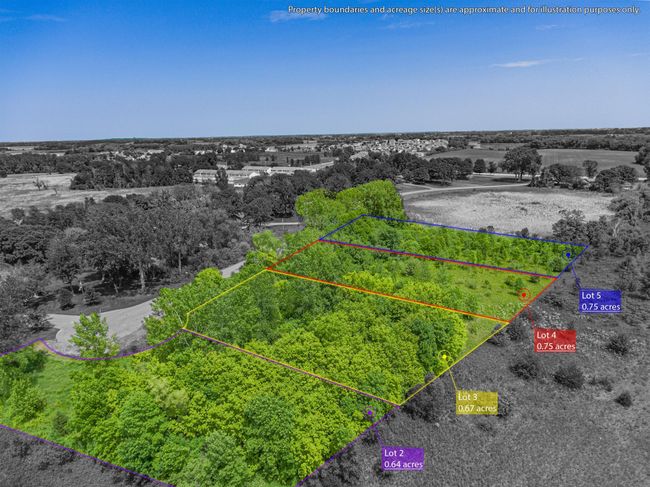 6 - View from the South West with Approximate Lot Lines | Image 7