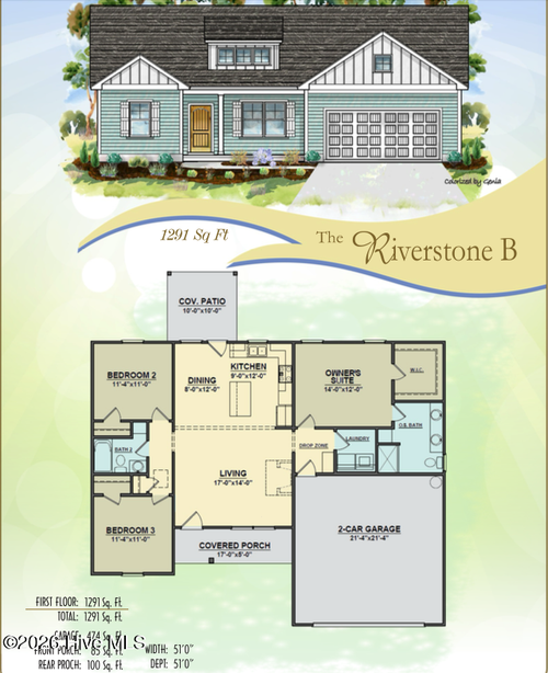 315 Creeks Edge Dr, Pikeville, NC, 27863-7726 | Card Image