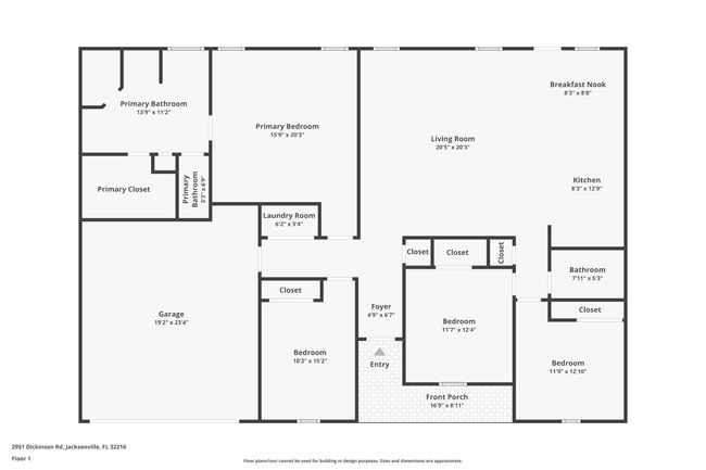 2951 Dickinson Rd, House other with 4 bedrooms, 2 bathrooms and null parking in Jacksonville FL | Image 29