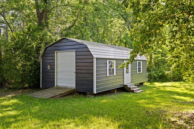 View of shed featuring entry steps | Image 33