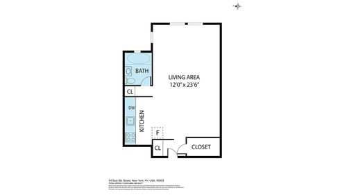 6c-54 E 8th St, New York, NY, 10003-6513 | Card Image