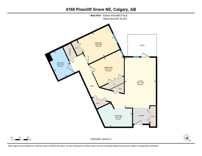 3134 - 6818 Pinecliff Grove Ne, Home with 2 bedrooms, 1 bathrooms and null parking in Calgary AB | Image 31