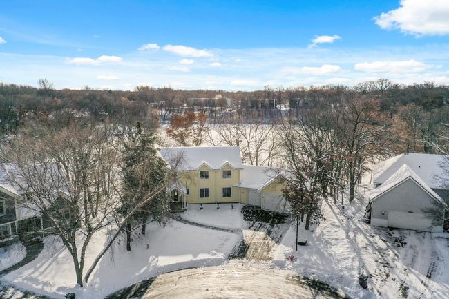 Here is an overhead view of this fantastic home at the end of a cul-de-sac. | Image 50