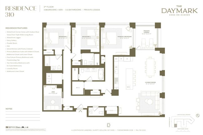 310 - 4 Lighthouse Lndg, Condo with 3 bedrooms, 4 bathrooms and null parking in Tarrytown NY | Image 8