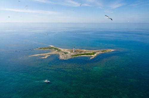 00 Skillagalee Lighthouse, Cross Village Township, MI, 49723 | Card Image