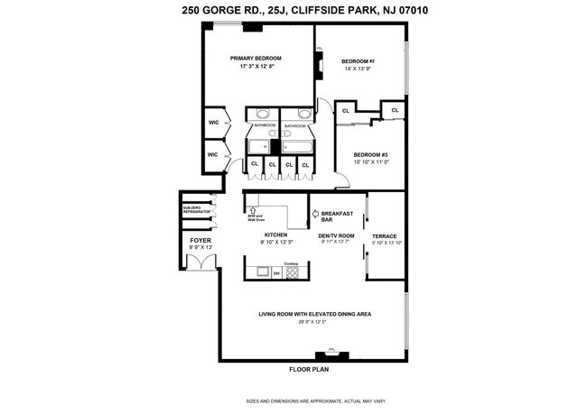 APT-25J - 250 Gorge Rd, Home with 3 bedrooms, 2 bathrooms and null parking in Cliffside Park NJ | Image 35