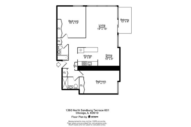 APT-601C - 1360 N Sandburg Ter, Home with 2 bedrooms, 2 bathrooms and null parking in Chicago IL | Image 17
