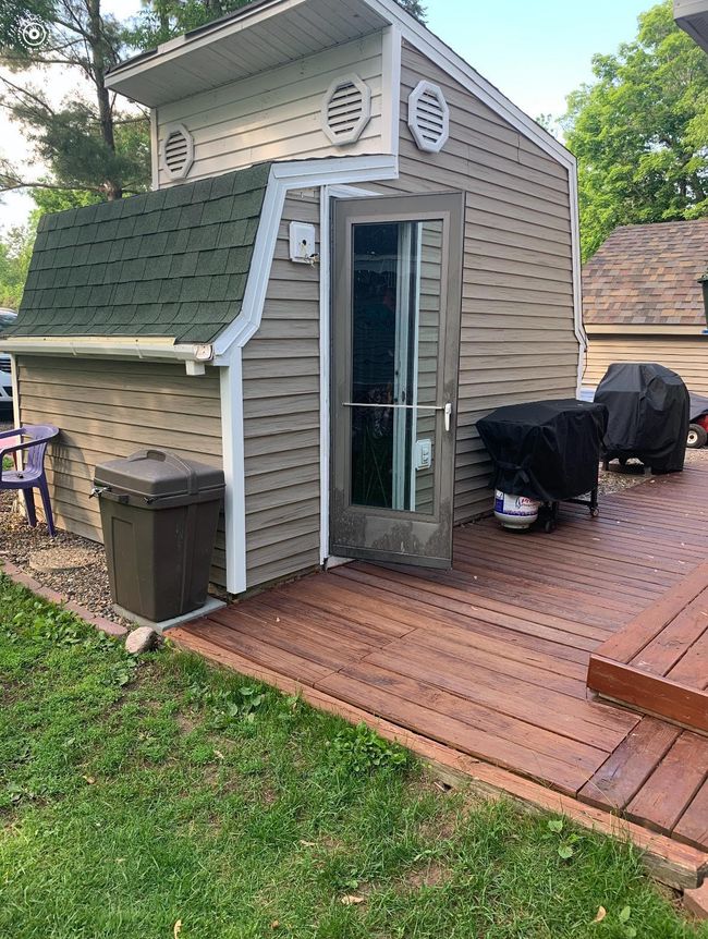 Storage Shed Service Door & Back Porch | Image 4