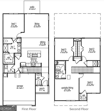 3 Findley Trail, House other with 4 bedrooms, 2 bathrooms and null parking in Port Wentworth GA | Image 2