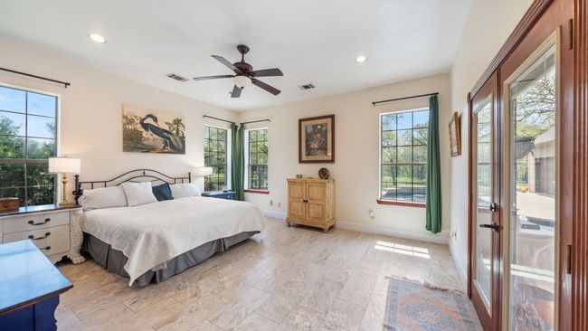 Bedroom featuring baseboards, visible vents, and recessed lighting | Image 17