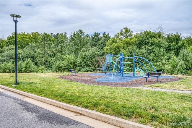 Community playground featuring a lawn and a forest view | Image 28