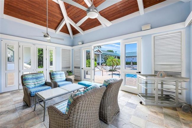 Cabana room with fireplace | Image 35