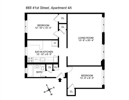 4a-655 41st St, Brooklyn, NY, 11232-3136 | Card Image