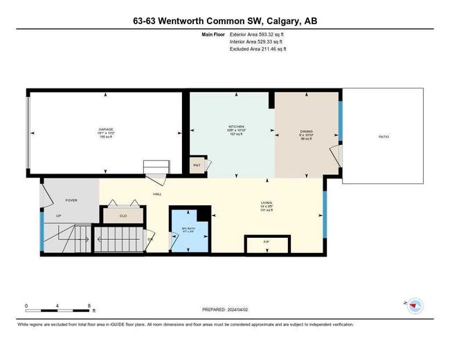 63 Wentworth Common Sw, Home with 3 bedrooms, 2 bathrooms and 2 parking in Calgary AB | Image 33