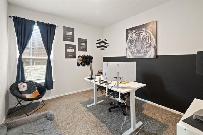 Carpeted office with baseboards | Image 27