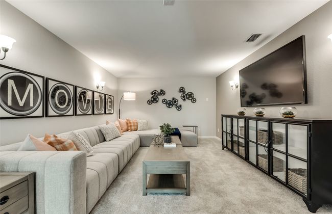 Airy media room *Photos of furnished model. Not actual home. Representative of floor plan. Some options and features may vary | Image 15