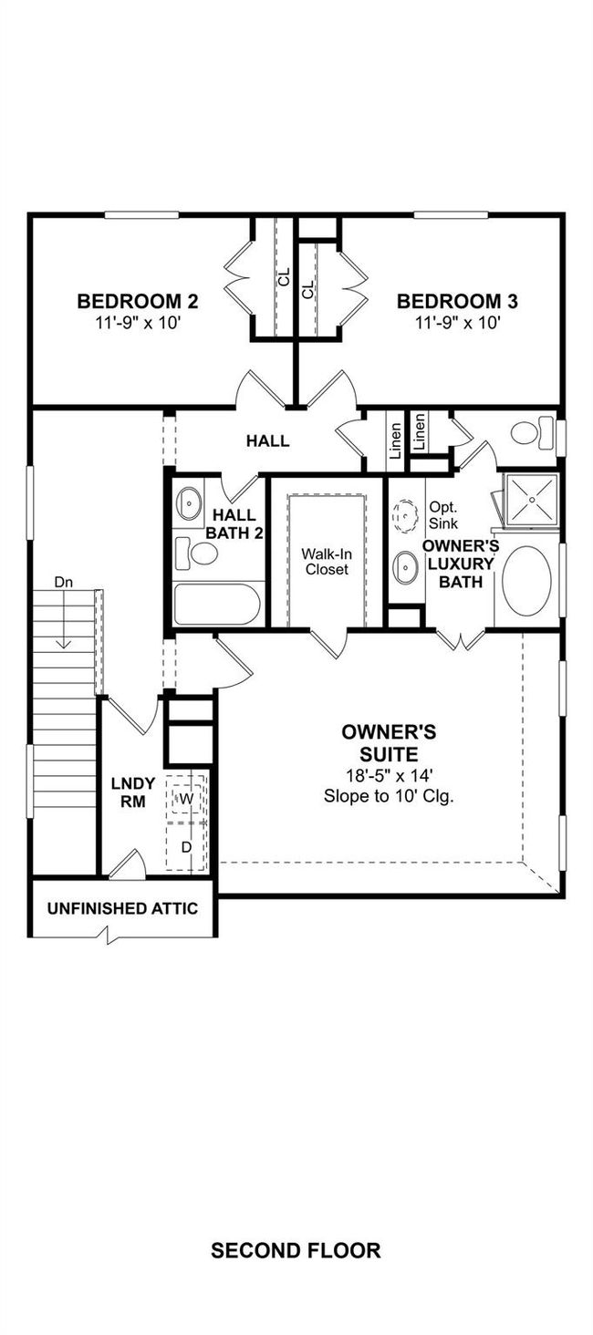 The Lockport II floor plan by K. Hovnanian® Homes. 2nd Floor shown. *Prices, plans, dimensions, features, specifications, materials, and availability of homes or communities are subject to change without notice or obligation. | Image 16