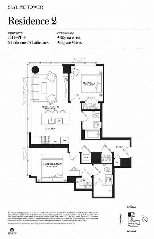ph302-3 Court Sq, Long Island City, NY, 11101-8900 | Card Image