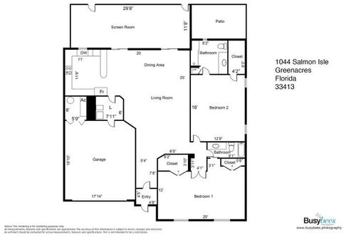 1044 Salmon Isle, Greenacres, FL, 33413-3018 | Card Image