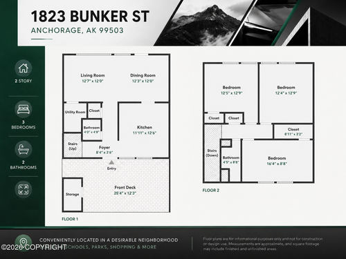1823 Bunker St, Anchorage, AK, 99503-1730 | Card Image