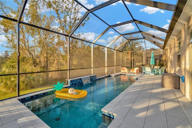 Screen Enclosed Pool with Sunning Shelf | Image 13