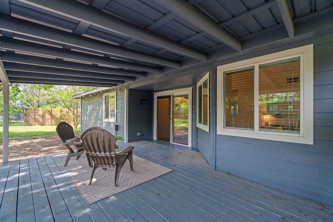 View of covered back porch. | Image 23