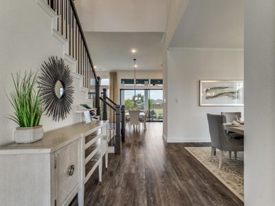 Entryway with ornamental molding and dark hardwood / wood-style flooring | Image 3