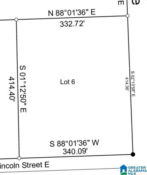 lot-6-0 Lincoln St E, Thorsby, AL, 35171 | Card Image