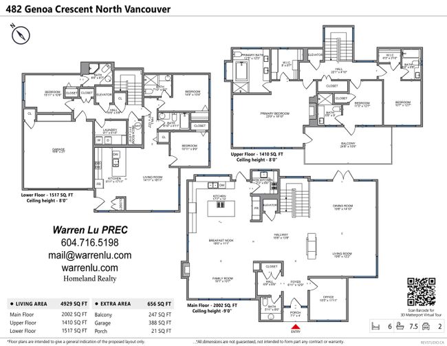 482 Genoa Crescent, House other with 6 bedrooms, 6 bathrooms and 4 parking in North Vancouver BC | Image 39