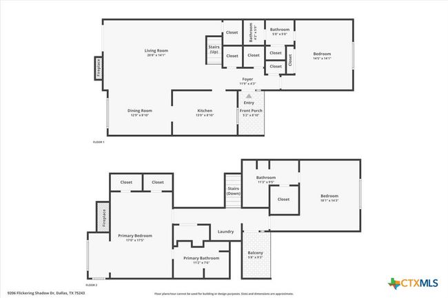9206 Flickering Shadow Dr, Townhouse with 3 bedrooms, 3 bathrooms and null parking in Dallas TX | Image 30