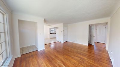 Unfurnished room with wood-type flooring | Image 3