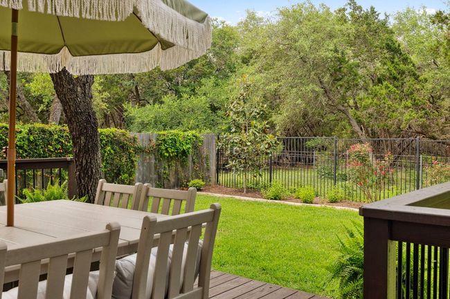 The back side of the fence is wrought iron so you can take in unobstructed greenbelt views while relaxing on your back deck. | Image 31