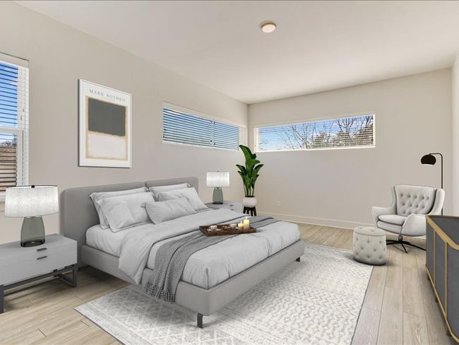 Bedroom with baseboards and light wood-type flooring | Image 27