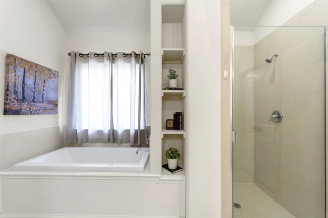 Another view of Master Bathroom Shower and separate tub. | Image 24