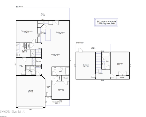 5773 Park West Cir, Leland, NC, 28451-0560 | Card Image