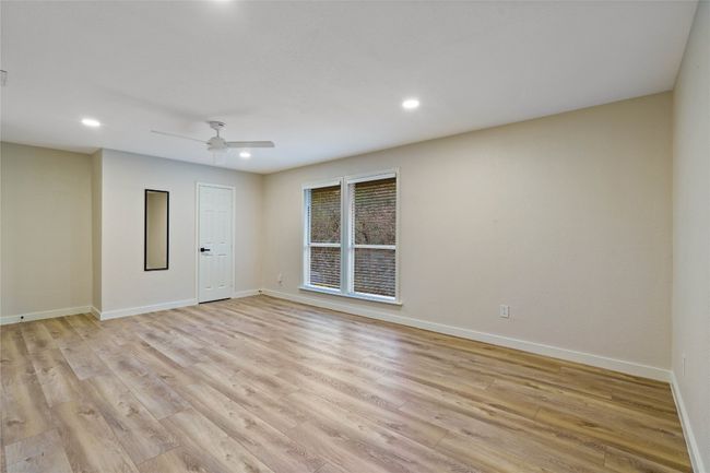 Unfurnished room with recessed lighting, baseboards, and light wood-style floors | Image 31