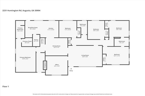 2231 Huntington Road, Augusta, GA, 30904 | Card Image