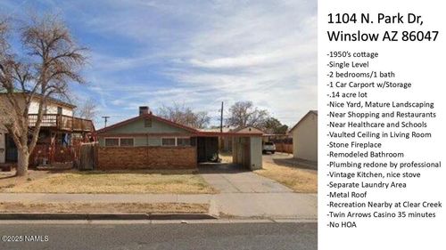 1104 N Park Dr, Winslow, AZ, 86047-2508 | Card Image