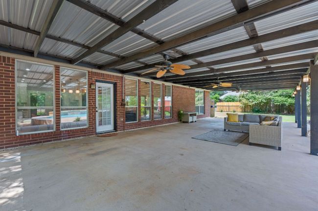 View of patio / terrace with ceiling fan and an outdoor living space | Image 31