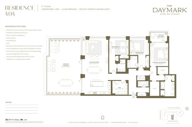 404 - 4 Lighthouse Lndg, Condo with 3 bedrooms, 4 bathrooms and null parking in Tarrytown NY | Image 8