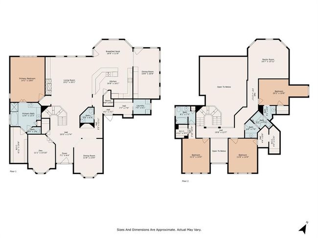 Full Floor Plan - All DimensIons Are Approximate. Actual My Vary. | Image 43