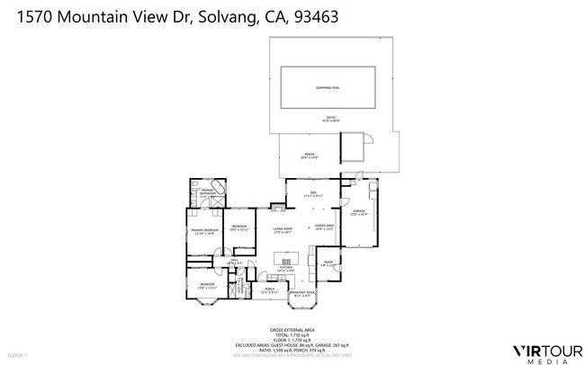 1570 Mountain View Dr, House other with 3 bedrooms, 3 bathrooms and null parking in Solvang CA | Image 35
